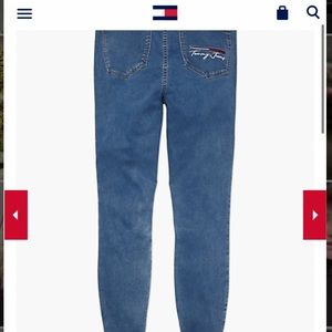 Tommy Hilfiger Logo Tape Skinny Jeans size 10